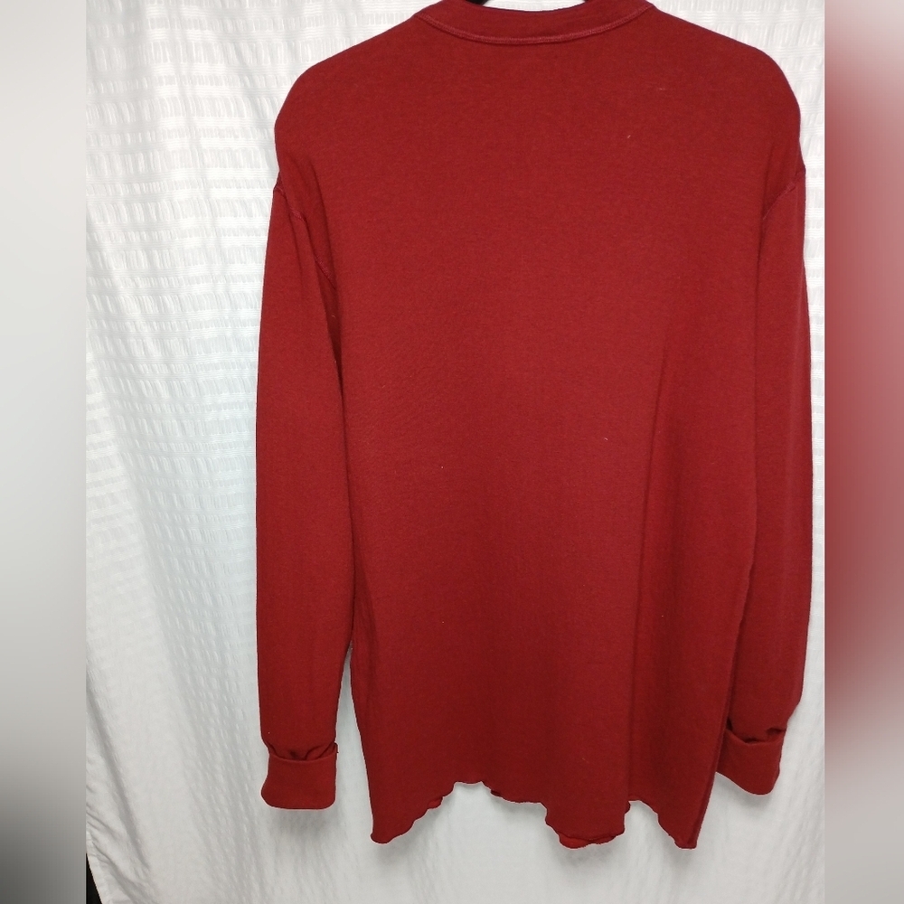 Men's LL BEAN Two Layer Driver's Long Sleeve Pull Over Shirt. Size L Tall - Picture 2 of 10